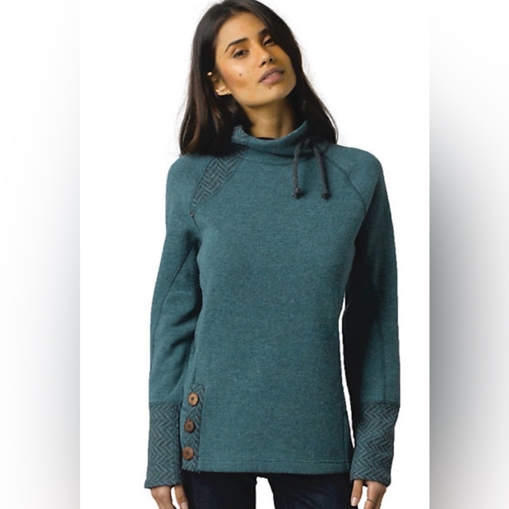 Prana Lucia Balsam Sweater with Asymmetrical Accents, Women’s Large, EUC - Picture 2 of 8